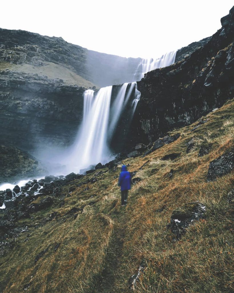 Faroe Islands Fossá Waterfall Streymoy sasha gnatyk - Faroe Islands’ most instagrammable places