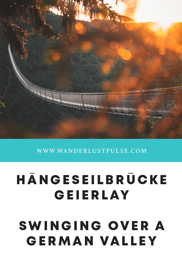 Geierlay - Hängeseilbrücke Geierlay: Swinging over a German valley