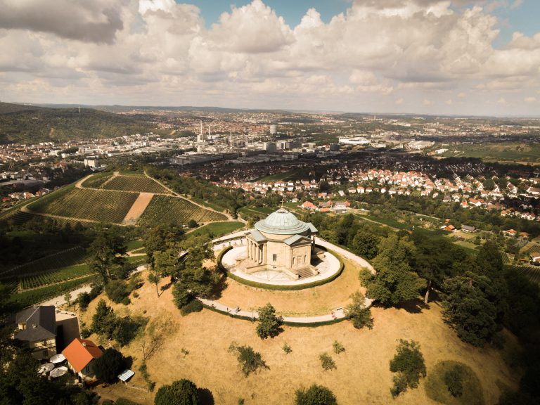 Württemberg Mausoleum’ stunning view over Stuttgarts skyline