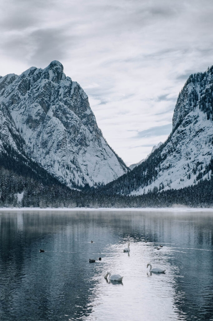 Lago di Dobbiaco, Dolomites, Italy