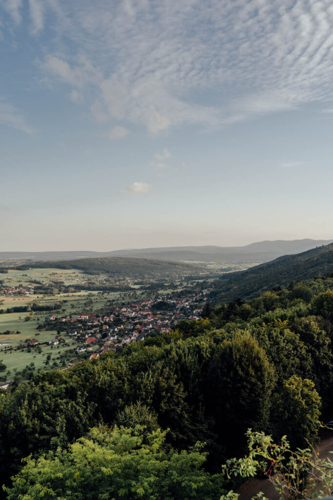 Haut Barr Castle crazy view - Haut-Barr Castle, The Eye of the Alsace