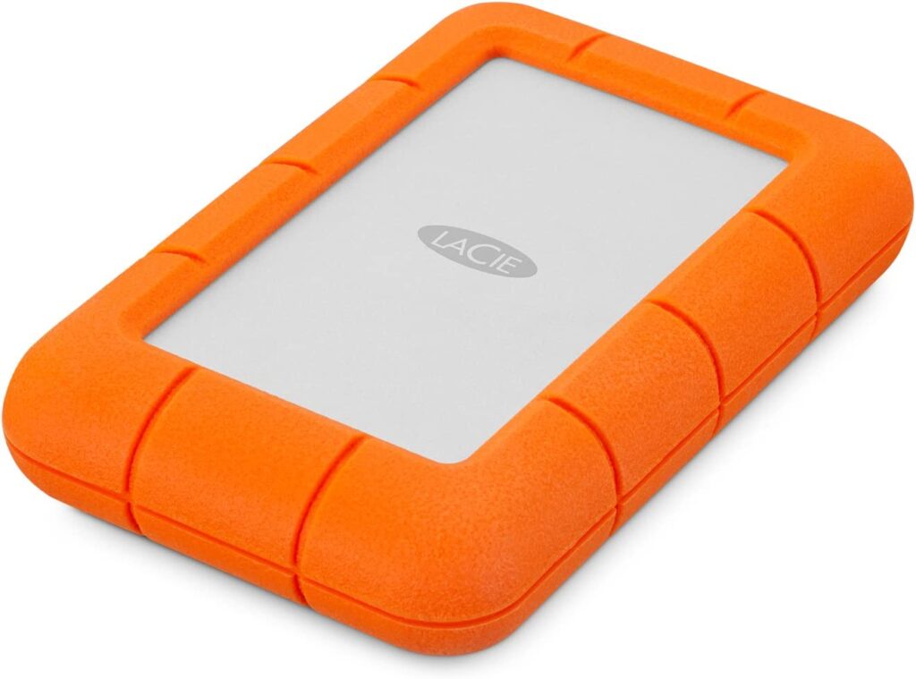 Lacie Rugged Mini - 9 Best hard drives for traveling in 2023 - Buyers Guide